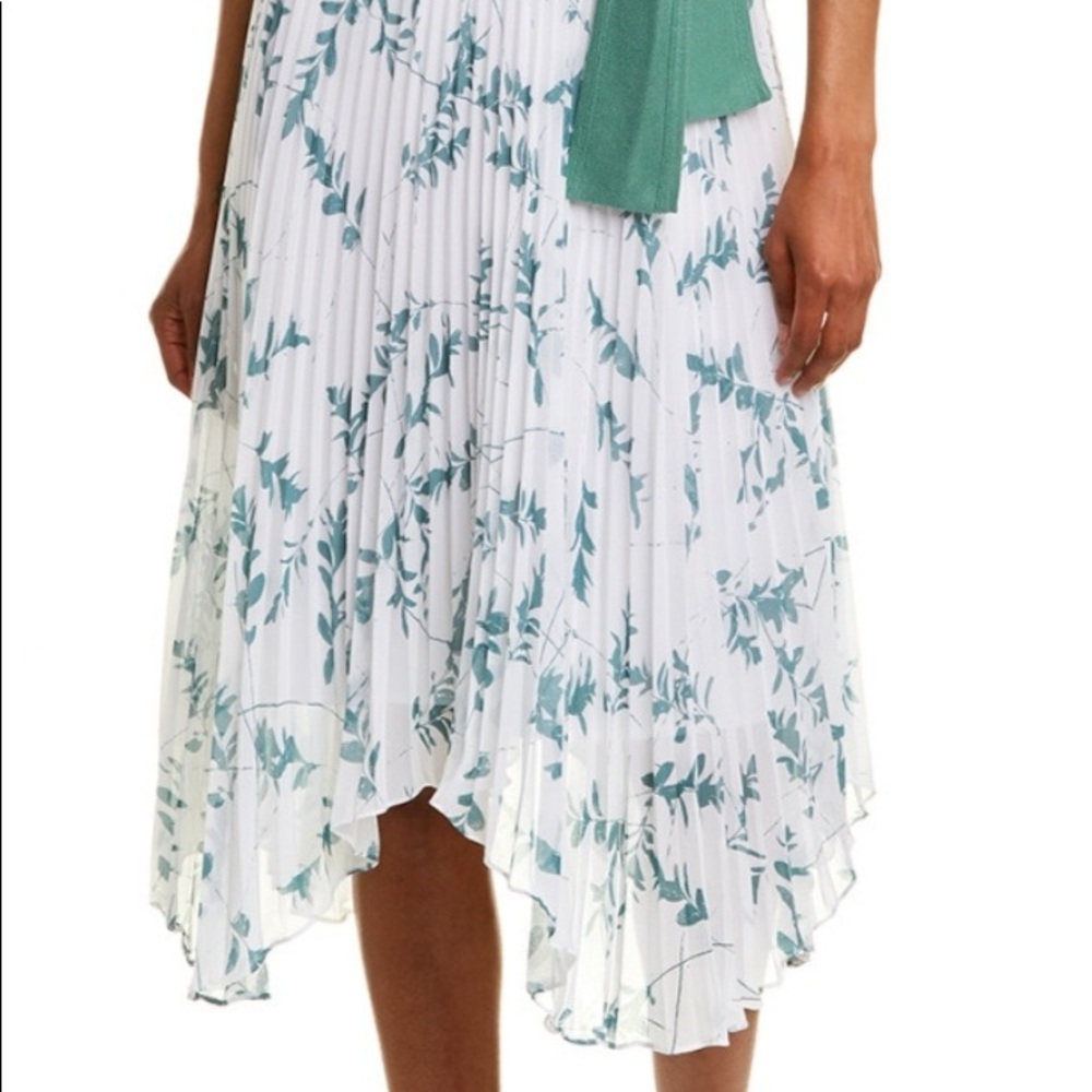 Club Monaco Green Floral Skirt